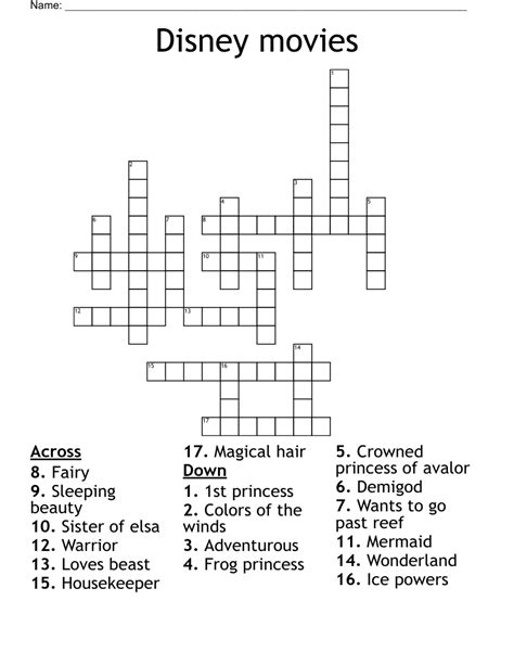 cruciverba disney|disney crossword puzzles printable for adults.